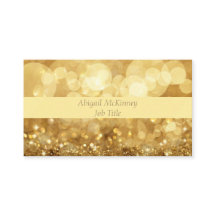 Gold Glitter Elegant Professional Visitekaartje