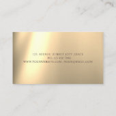 Gold Glitter Elegant Professional Visitekaartje (Achterkant)