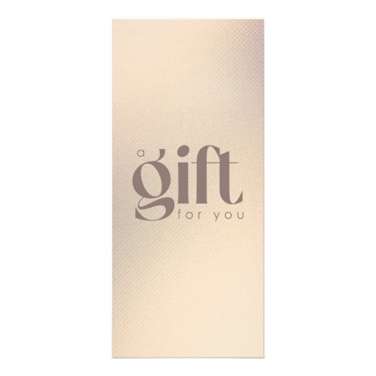 Gold Glitter Elegant Trendy Gift Certificate Reclamekaart (Voorkant)