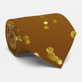 Gold Glitter Elegant Wedding Stropdas (Opgerold)