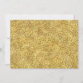 Gold Glitter Elegante Verjaardag Elke Leeftijd Uit Kaart (Achterkant)