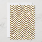 Gold Glitter en Chalkboard kerstfotokaart Feestdagenkaart (Achterkant)