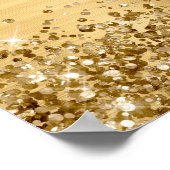 Gold Glitter en Folie 18e verjaardag Welkom Poster (Hoek)