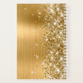 Gold Glitter en Folie Girly Signature Planner (Achterkant)