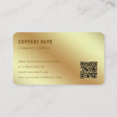 Gold Glitter en Gold Metal Visitekaartje (Achterkant)