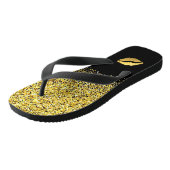 Gold Glitter en Lips Teenslippers (Schuin)