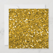 Gold Glitter en Metallic Paars 40th Birthday Kaart (Achterkant)