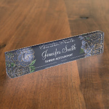 Gold Glitter en Navy Blue Glam Rozen