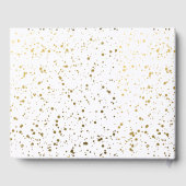 Gold Glitter en Polka Dots Pensioen Gastenboek (Achterkant)