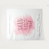 Gold Glitter en Roos Bachelorette Photo Booth Wandkleed (Voorkant (horizontaal))