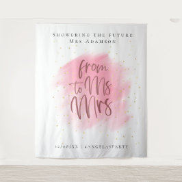 Gold Glitter en Roos Bachelorette Photo Booth Wandkleed