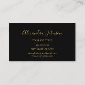Gold Glitter en Sparkle Eyelash Extension Visitekaartje (Achterkant)
