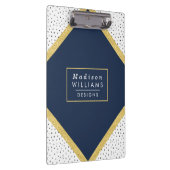 Gold Glitter en Stippen | Klembord bij de marine (Rechts)