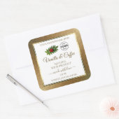 Gold Glitter en White Product Labels Ladybug Logo (Envelop)