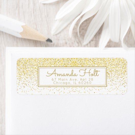 Gold Glitter Etiket (Insitu)