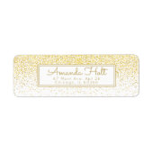 Gold Glitter Etiket (Voorkant)