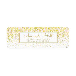 Gold Glitter Etiket