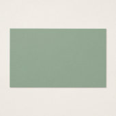 Gold Glitter Eucalyptus Baby Name Suggestions Kaar Visitekaartje (Achterkant)