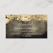 Gold Glitter Event Planner Mode Shop Black Visitekaartje (Achterkant)