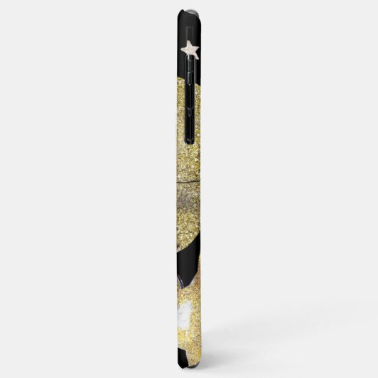 *~* Gold Glitter Fantasy Stars Carriage Castle Case-Mate iPhone Case (Achterkant/links)