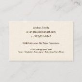 Gold Glitter Faux Folie Confetti Black Visitekaartje (Achterkant)