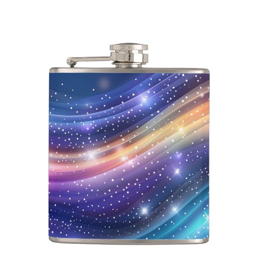 Gold Glitter Faux Folie Confetti Heupfles (Voorkant)