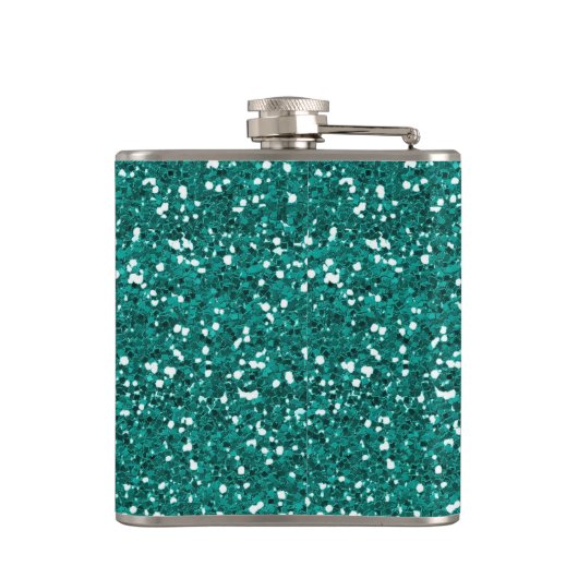 Gold Glitter Faux Folie Confetti Heupfles (Achterkant)