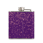 Gold Glitter Faux Folie Confetti Heupfles (Achterkant)