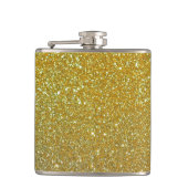 Gold Glitter Faux-folie Heupfles (Voorkant)