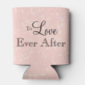 Gold Glitter Faux Folie Mr. en mevrouw Koelbox Blikjeskoeler (Achterkant)