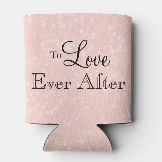 Gold Glitter Faux Folie Mr. en mevrouw Koelbox Blikjeskoeler (Achterkant)