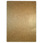 Gold Glitter Faux-Folie op maat Klembord (Achterkant)
