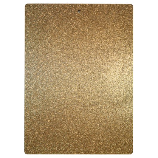 Gold Glitter Faux-Folie op maat Klembord (Achterkant)