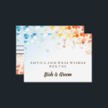 Gold Glitter Faux Folie Weddenschapskaart Advieskaart<br><div class="desc">Dit is een leeg Elegant Gold Glitter Faux Folie Wedding Advice Card Visitekaartje. Deze kaart is gouden glitter. Het is perfect als trouwplaatskaarten,  visitekaartjes en meer. Klik op de knop Aanpassen om het ontwerp aan te passen.</div>