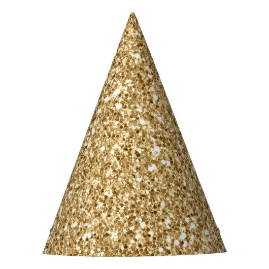 Gold Glitter Feesthoedjes (Voorkant)