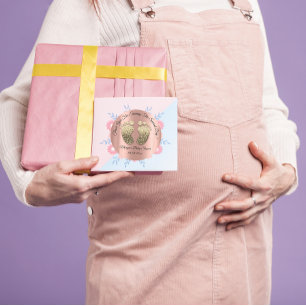 Gold Glitter Feet Baby shower Favor Hartelijk dank Ronde Sticker