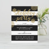 Gold Glitter Festive-feestdag Kaart (Staand voorkant)