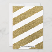 Gold Glitter Festive-feestdag Kaart (Achterkant)