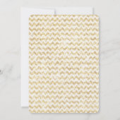 Gold Glitter First Birthday Kaart (Achterkant)