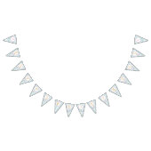 Gold Glitter Flamingo 1st Birthday Pennant Banner (Alle)