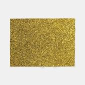 Gold Glitter Fleece Blanket (Voorkant (Horizontaal))