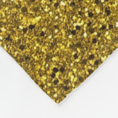 Gold Glitter Fleece Blanket (Hoek)