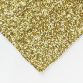 Gold Glitter Fleece Blanket Deken (Hoek)