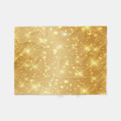 Gold Glitter Fleece Deken (Voorkant (Horizontaal))