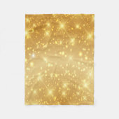 Gold Glitter Fleece Deken (Voorkant)