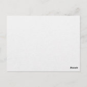 Gold Glitter Floral Script Weduwen sparen de Datum Briefkaart (Achterkant)