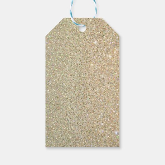 Gold Glitter Floral Vrijgezellenfeest Hartelijk da Cadeaulabel (Achterkant)