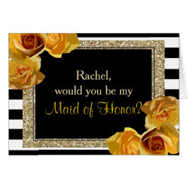 Gold Glitter Floral zal je mijn eerbewijs zijn