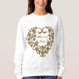 Gold Glitter Flourish Valentijn Women's Trui