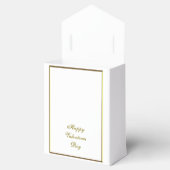 Gold Glitter Flourish Valentine Bedankdoosjes (Geopend)